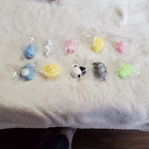 10 piece Squishy animal stress relievers